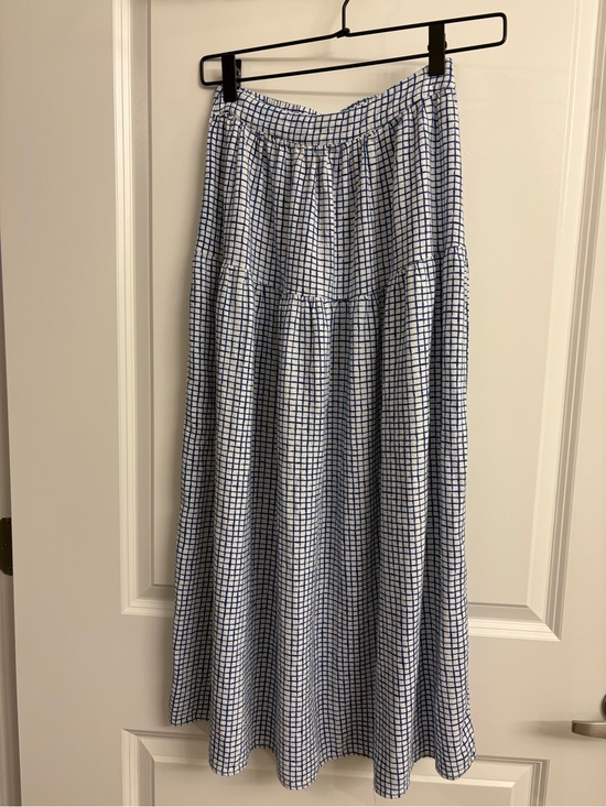 Universal Thread Dresses & Skirts - Women's Blue Checkered Midi Skirt